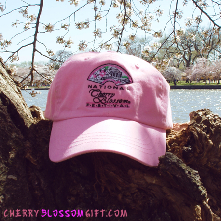 Get your Official Pink National Cherry Blossom Festival Logo Embroidered Hat