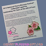 2013 National Cherry Blossom Festival Pin