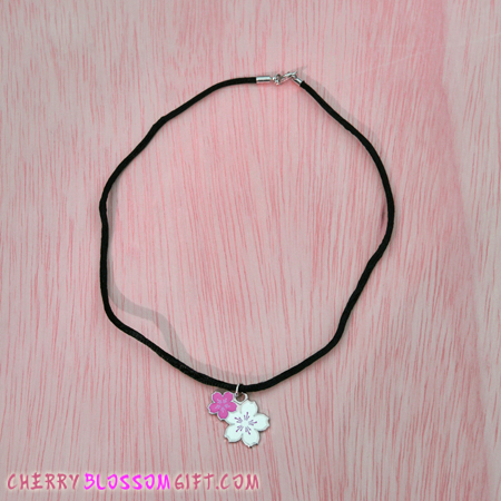 Cherry Blossom Charm Necklace