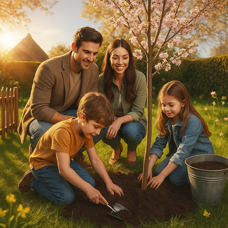 Japanese Cherry Blossom Mother's Day Planting Kit with Keepsake Poem
