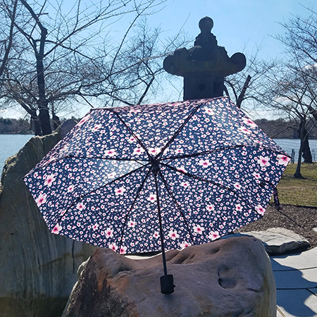 Mini Folding Cherry Blossom Umbrella