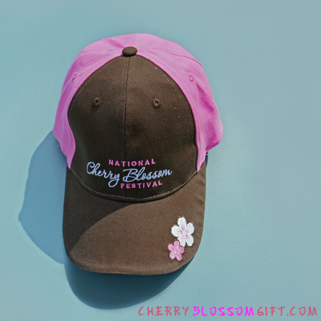 National Cherry Blossom Festival Hat (Brown/Pink)